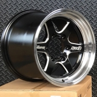 D1S 15inch 6h139.7 ล้อซิ่งคุณภาพสีดำขอบเงา โปร ราคาพิเศษเพียงวงละ 3500 บาท