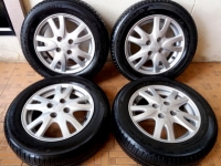 5300/4วง ล้อEnkeiบรีโอ้ 14นิ้ว4รู100 กว้าง 5 ET50 ยางมิชลิน175 65 14 ปี 15 ดอกเต็มแน่น ใส่โตโยต้า ฮอ