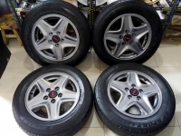 4800/4วง ล้อ15นิ้ว Enkei ลายดาว 5รู114 ก 6 ET45 ยาง195 65 15 ปี16และปี12 อย่างละคู่ดอกสวย ใส่วีโก้ ฮ