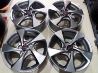 6500/4วง ล้อแท้17นิ้วลายใบพัด สีพิเศษ 5รู114 กว้าง 6.5 et45 CB60 ใส่ Camry Innova Vigo Revo 5รูได้เ5