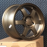 TE37 15inch 4h100 ล้อยอดฮิตสำหรับรถเก๋ง สีน้ำตาลราคาเพียงวงละ 2500 บาทเท่านั้น